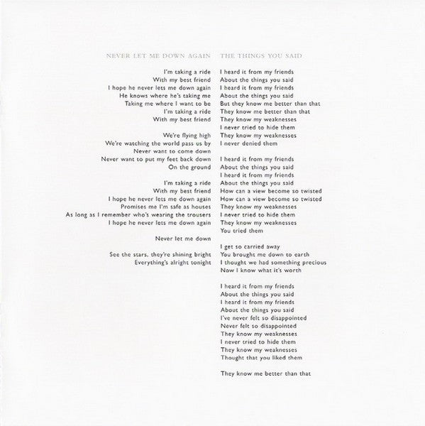 Gatefold 5: Depeche Mode – Music For The Masses Vinyl LP | Relix