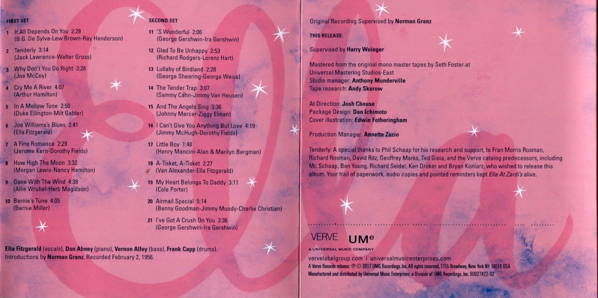 Gatefold 5: Ella Fitzgerald – Ella At Zardi's CD | Relix
