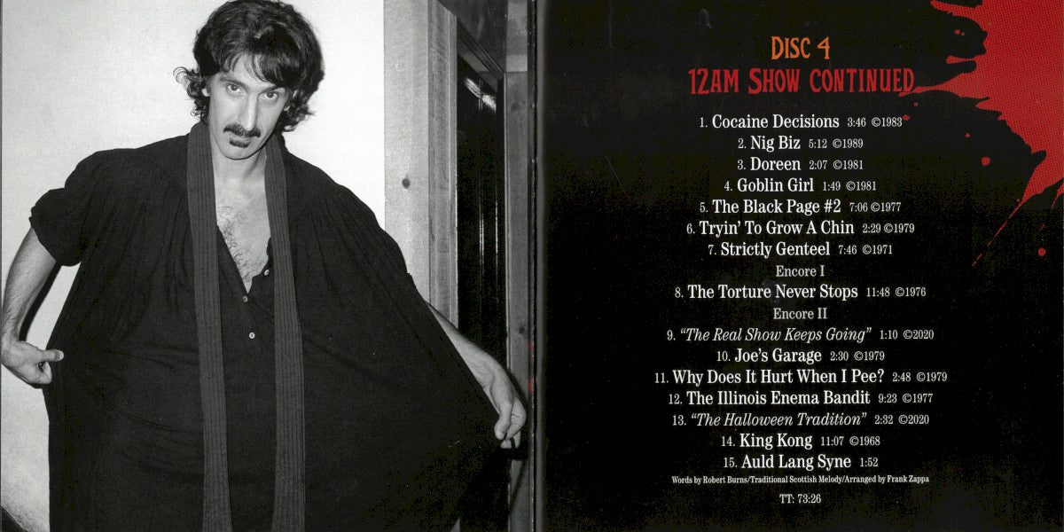 Gatefold 5: Frank Zappa – Halloween 81: Live At The Palladium, NYC (Box Set 6-CD) CD | Relix