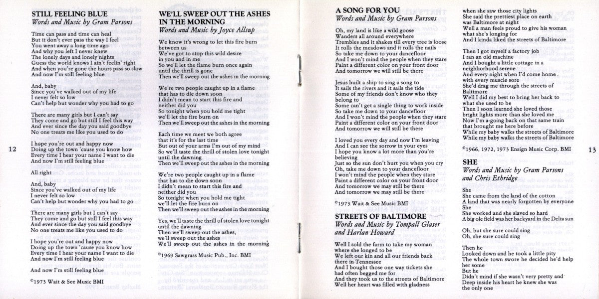 Gatefold 5: Gram Parsons – Grievous Angel CD | Relix