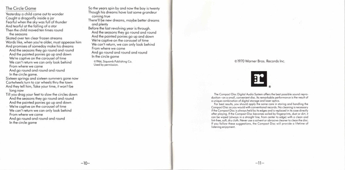 Gatefold 5: Joni Mitchell – Ladies of the Canyon CD | Relix