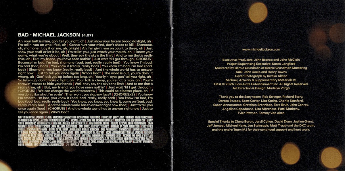 Gatefold 5: Michael Jackson – Michael - O.S.T. CD | Relix
