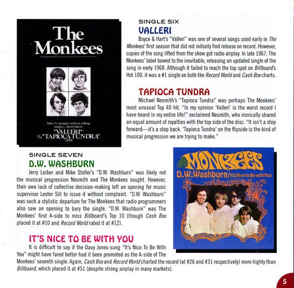 Gatefold 5: The A's, The B's & The Monkees (CD) CD | Relix