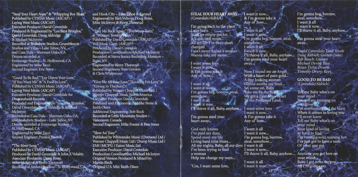 Gatefold 5: Whitesnake – The BLUES Album (2020 Remix CD) CD | Relix