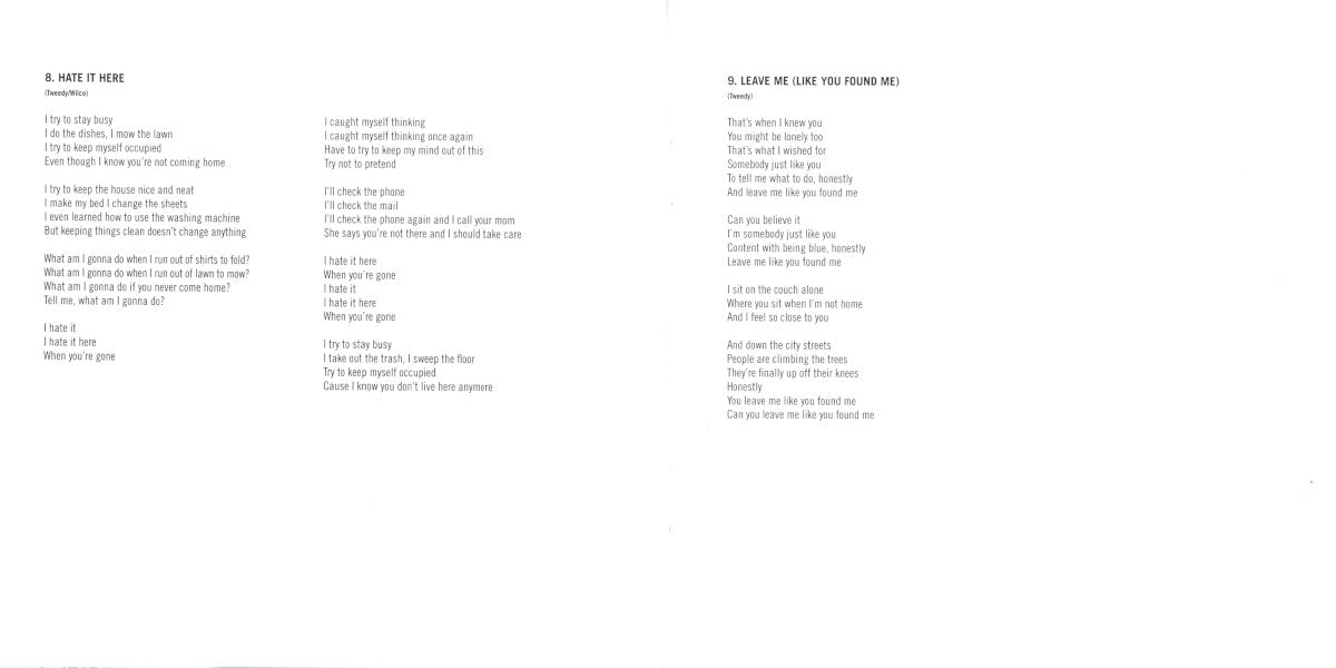 Gatefold 5: Wilco – Sky Blue Sky CD | Relix