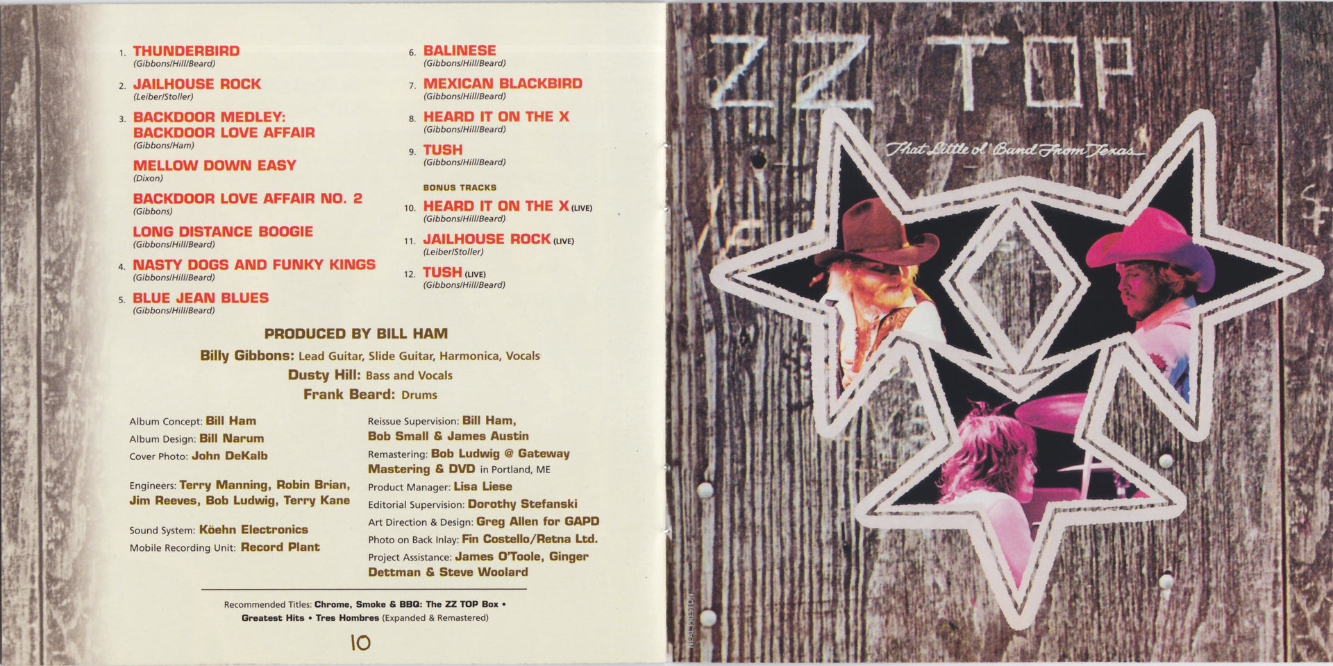 Gatefold 5: ZZ Top – Fandango CD | Relix