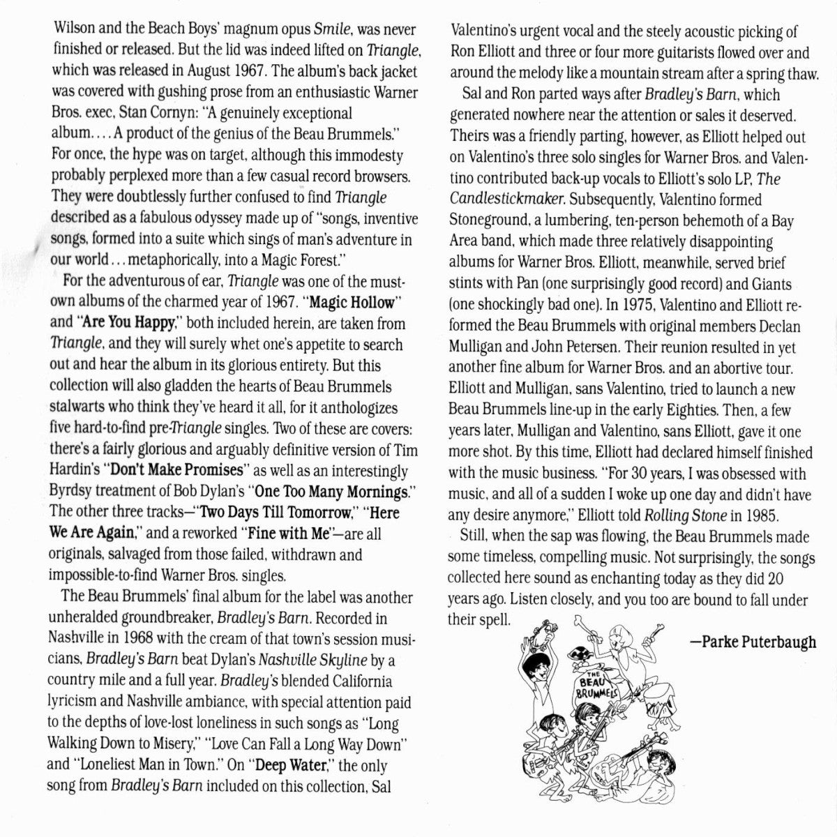 Gatefold 6: The Beau Brummels – Best of CD | Relix