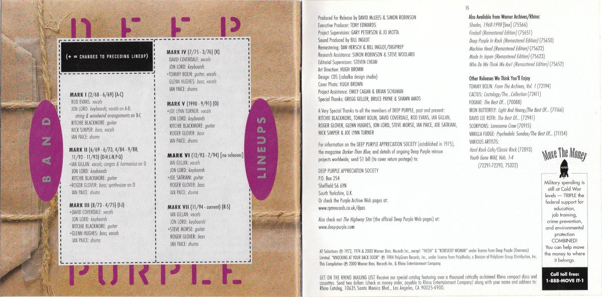 Gatefold 7: Deep Purple – The Very Best of Deep Purple CD | Relix