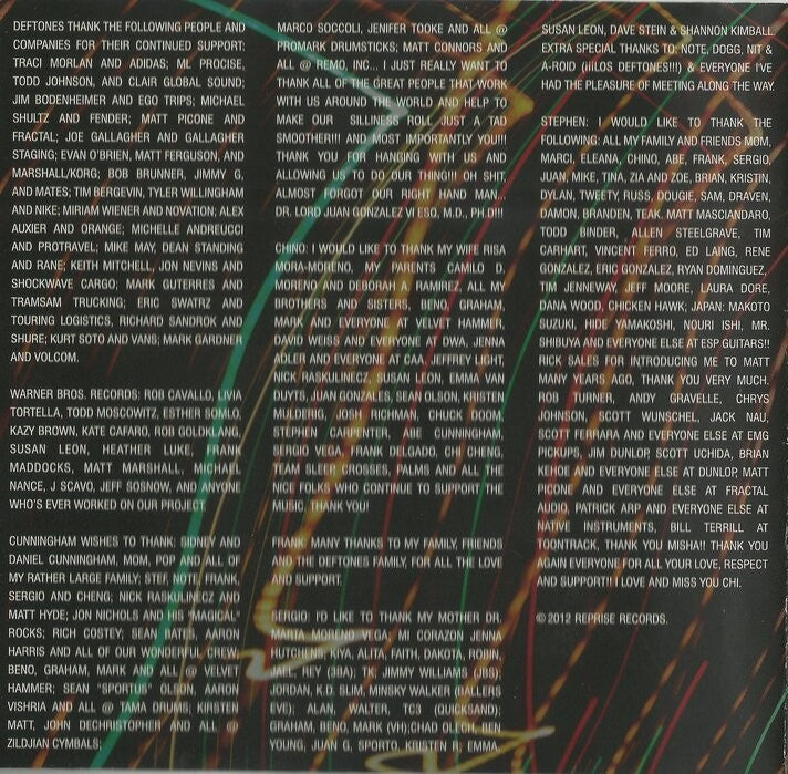 Gatefold 7: Deftones – Koi No Yokan (CD) CD | Relix
