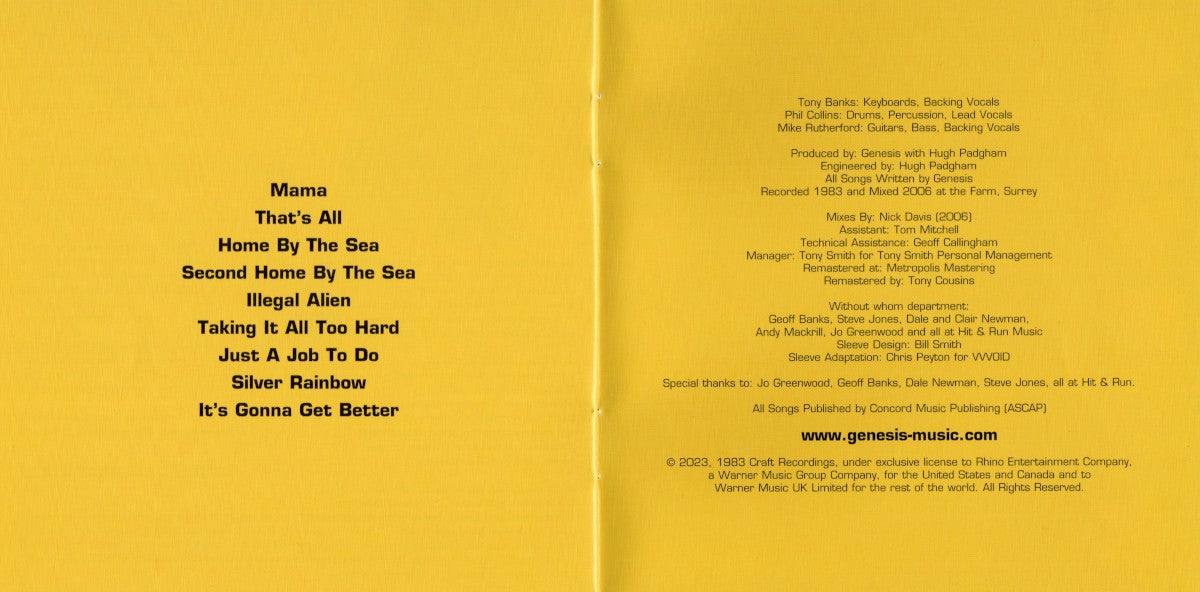 Gatefold 7: Genesis – Genesis (2007 Remaster, Remastered CD) CD | Relix