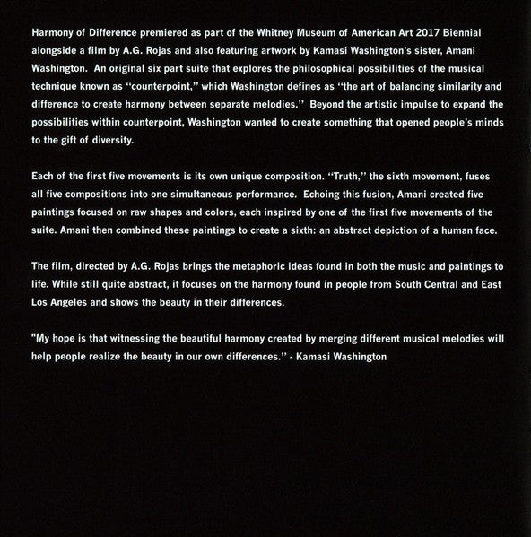 Gatefold 7: Kamasi Washington – Harmony Of Difference CD | Relix