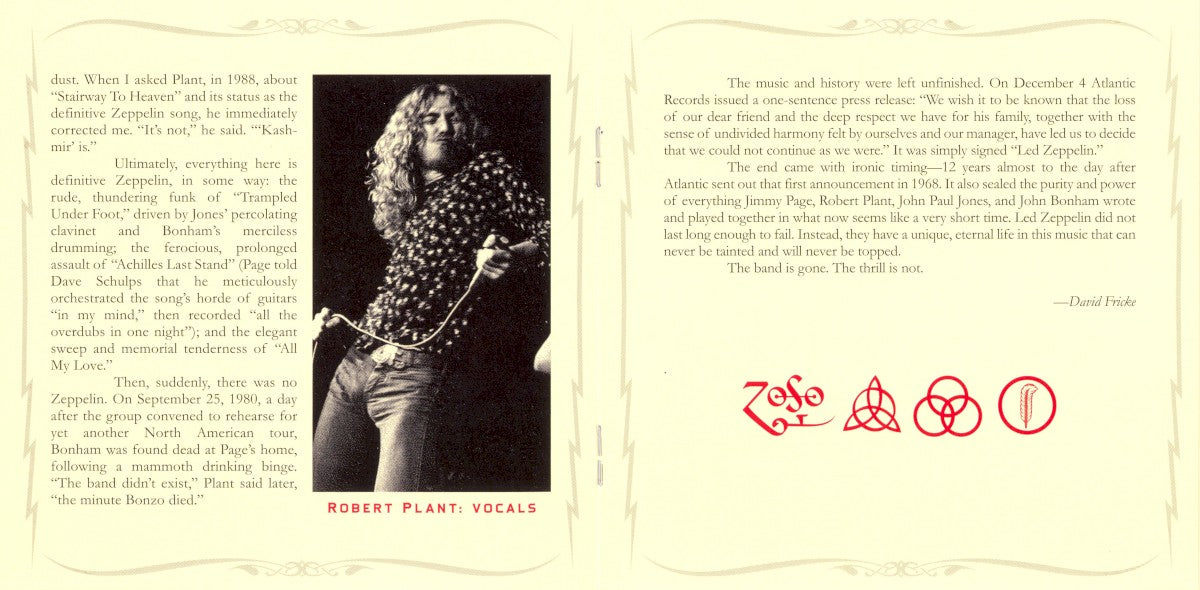 Gatefold 7: Led Zeppelin – Mothership (2-CD) CD | Relix