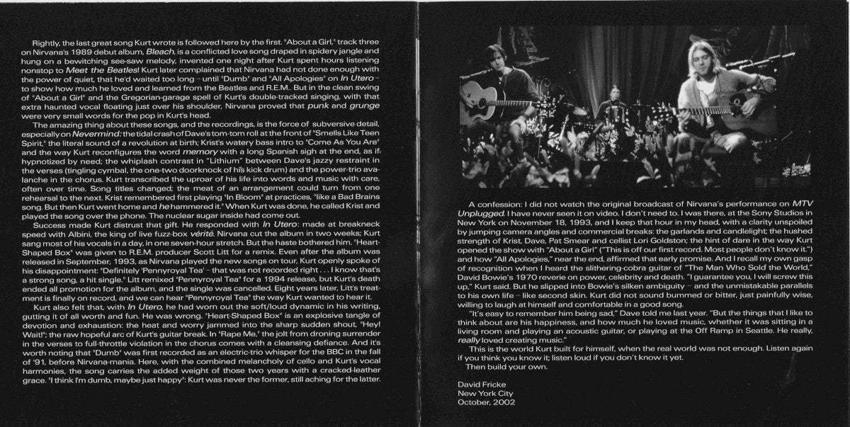 Gatefold 7: Nirvana – Nirvana CD | Relix