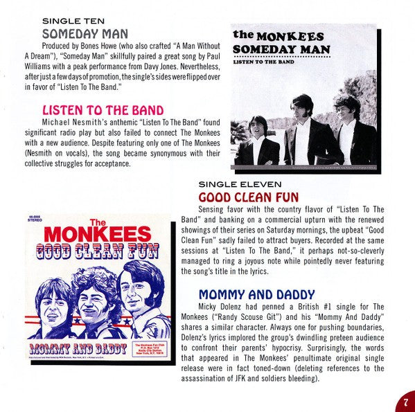 Gatefold 7: The A's, The B's & The Monkees (CD) CD | Relix