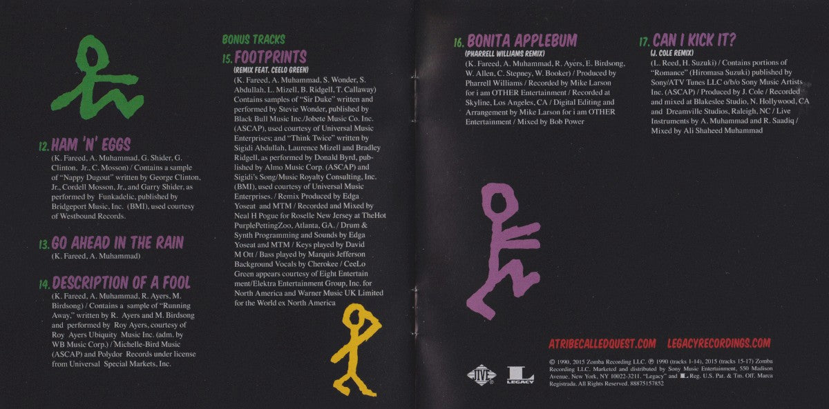 Gatefold 8: A Tribe Called Quest – People's Instinctive Travels And The Paths Of Rhythm (25th Anniversary Edition CD) CD | Relix