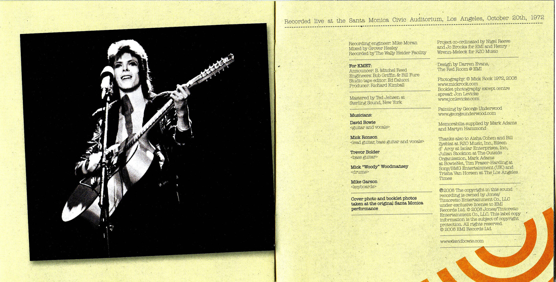 Gatefold 8: David Bowie – Live Santa Monica '72 Vinyl LP | Relix