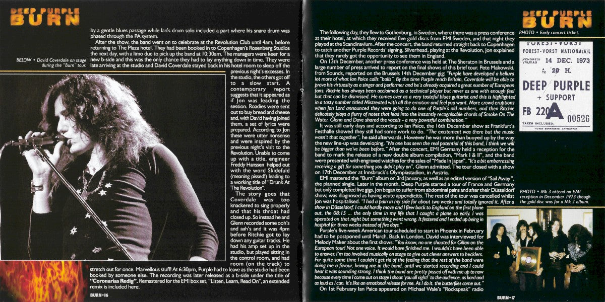 Gatefold 8: Deep Purple – Burn CD | Relix