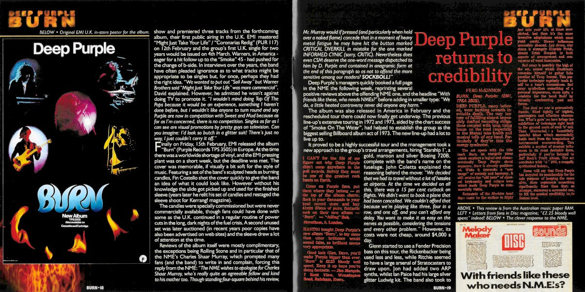 Gatefold 9: Deep Purple – Burn CD | Relix