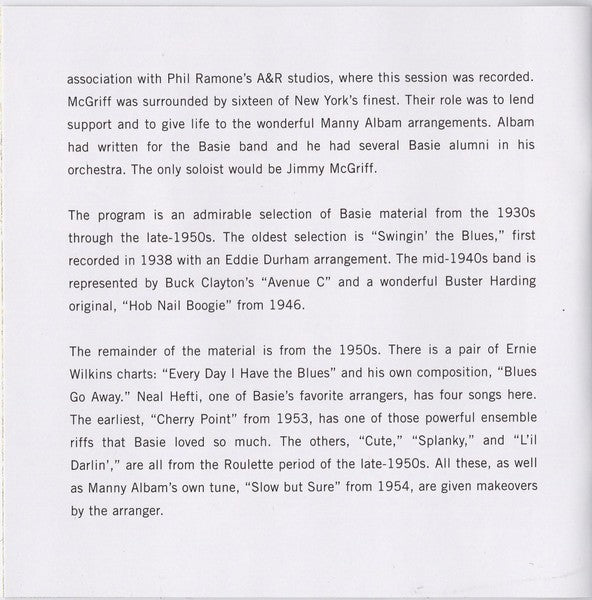 Gatefold 9: Jimmy Mcgriff – The Big Band CD | Relix