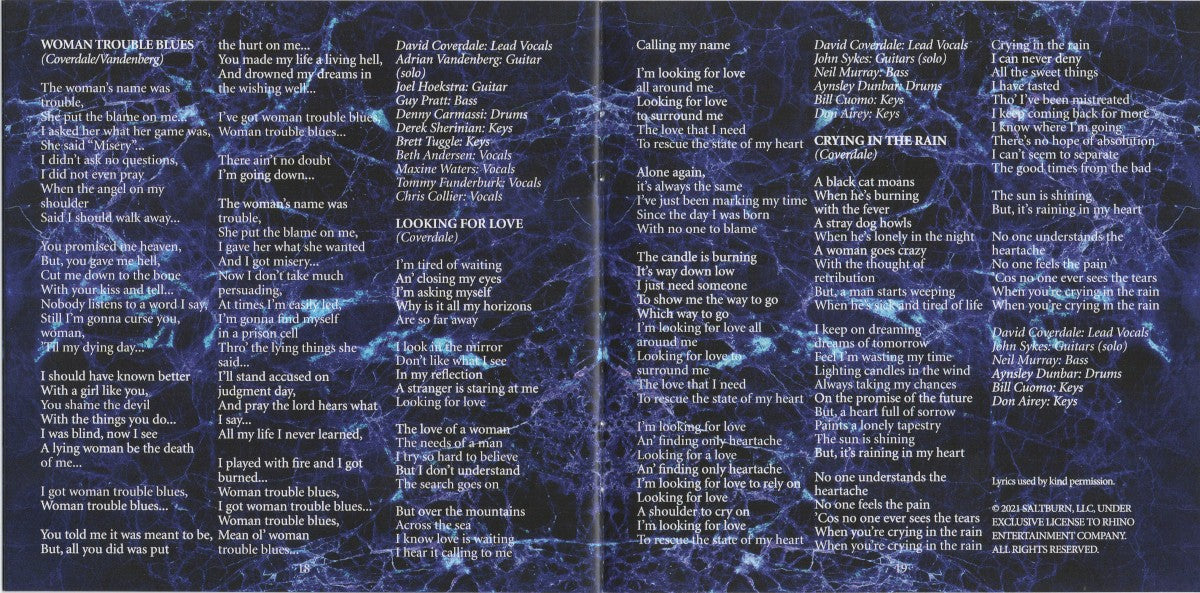Gatefold 9: Whitesnake – The BLUES Album (2020 Remix CD) CD | Relix