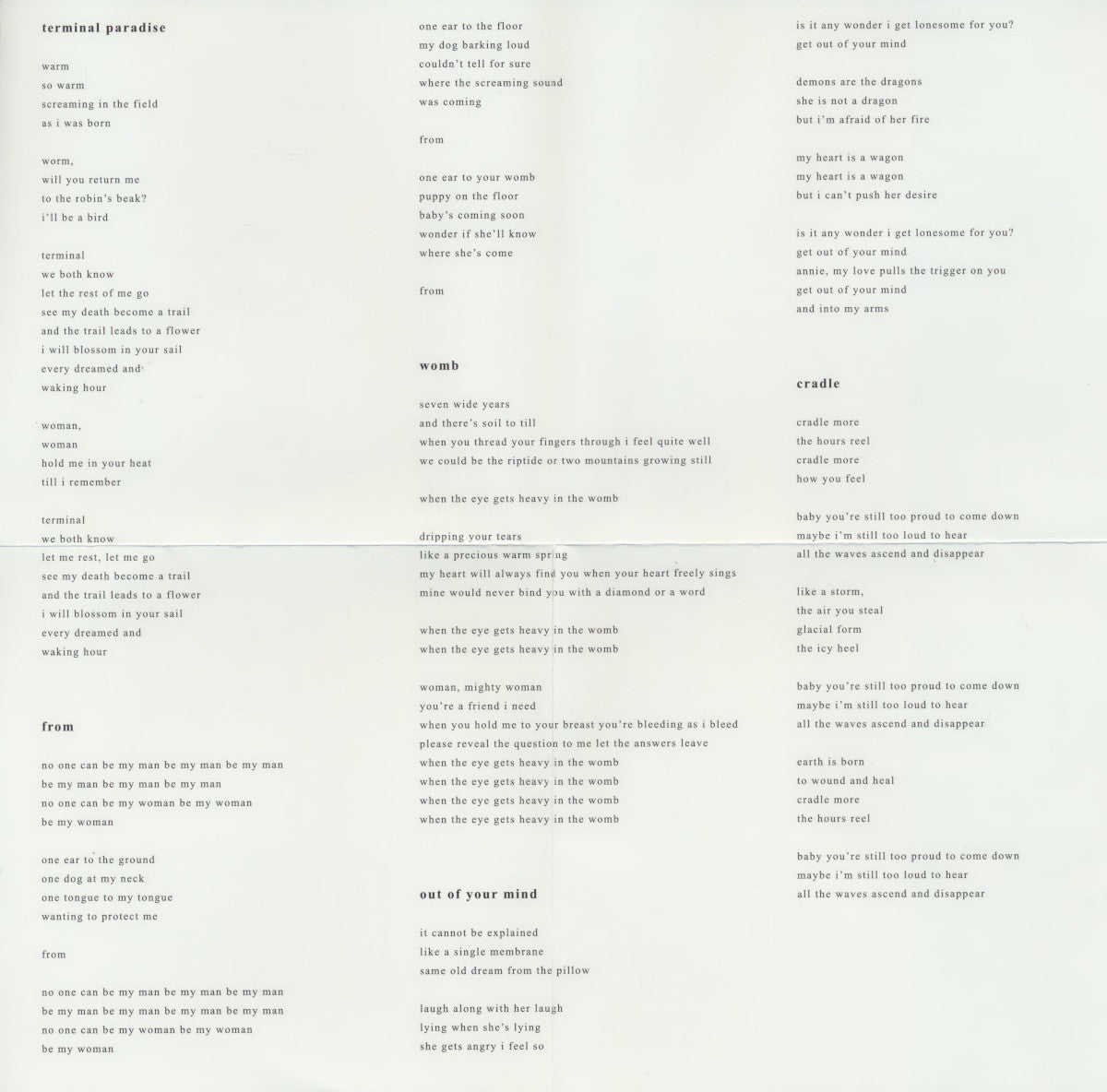 Gatefold: Adrianne Lenker – Abysskiss Vinyl LP | Relix
