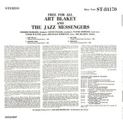 Gatefold: Art Blakey & The Jazz Messengers – Free for All Vinyl LP | Relix