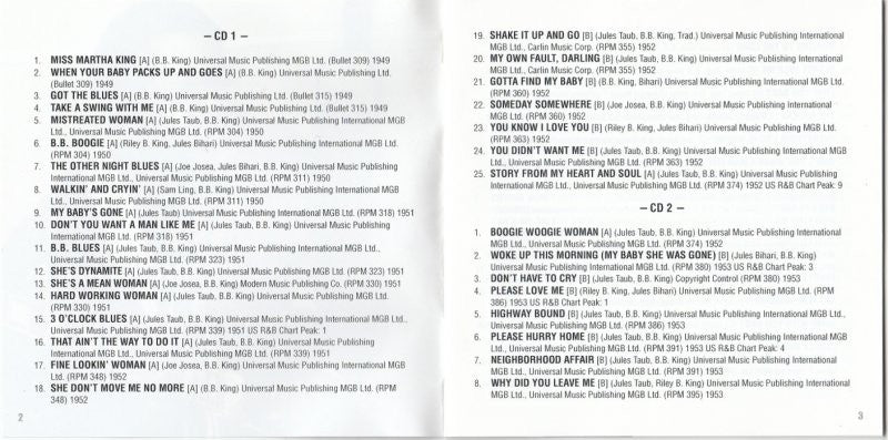 Gatefold: B.B. King – Complete Singles As & BS 1949-62 (2-CD) CD | Relix