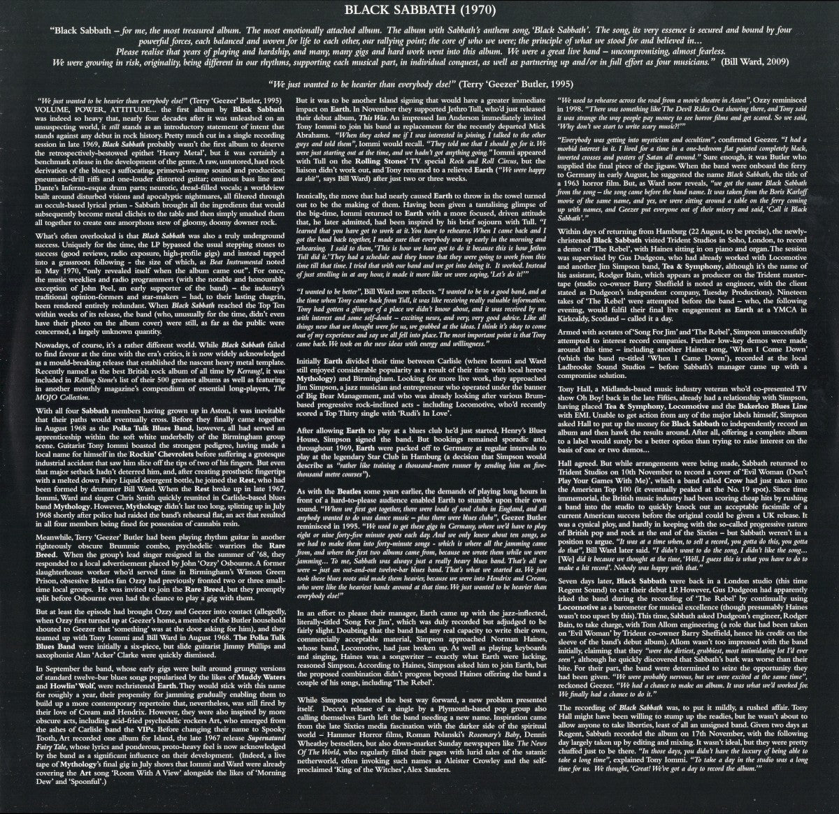 Gatefold: Black Sabbath – Black Sabbath (180 Gram Limited Edition LP Vinyl) Vinyl LP | Relix