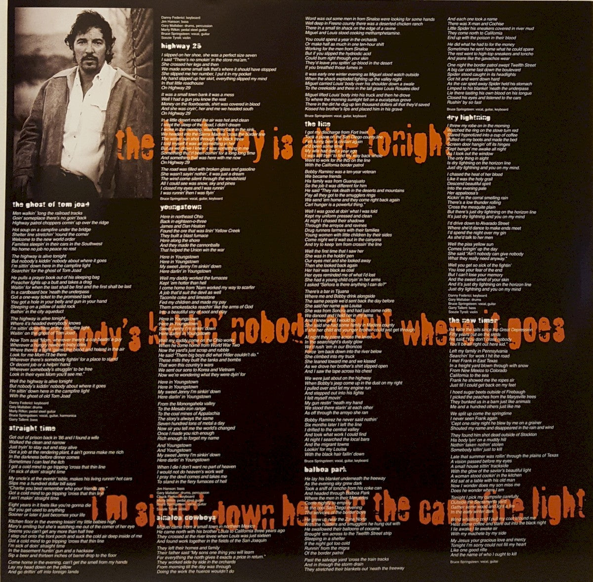Gatefold: Bruce Springsteen – The Ghost of Tom Joad Vinyl LP | Relix