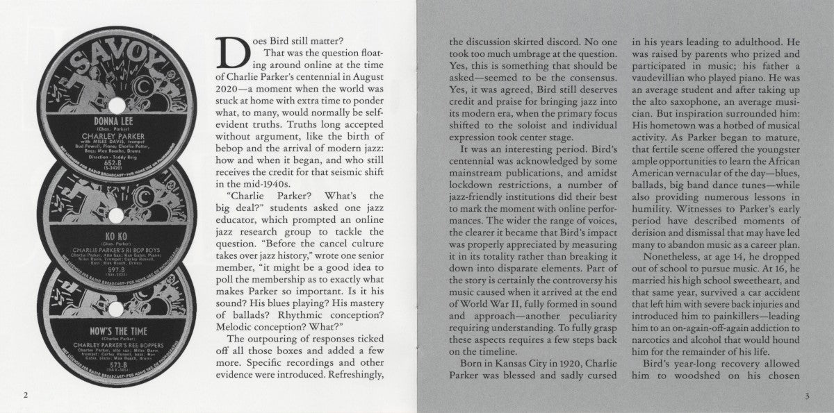 Gatefold: Charlie Parker – Ornithology: The Best Of Bird CD | Relix