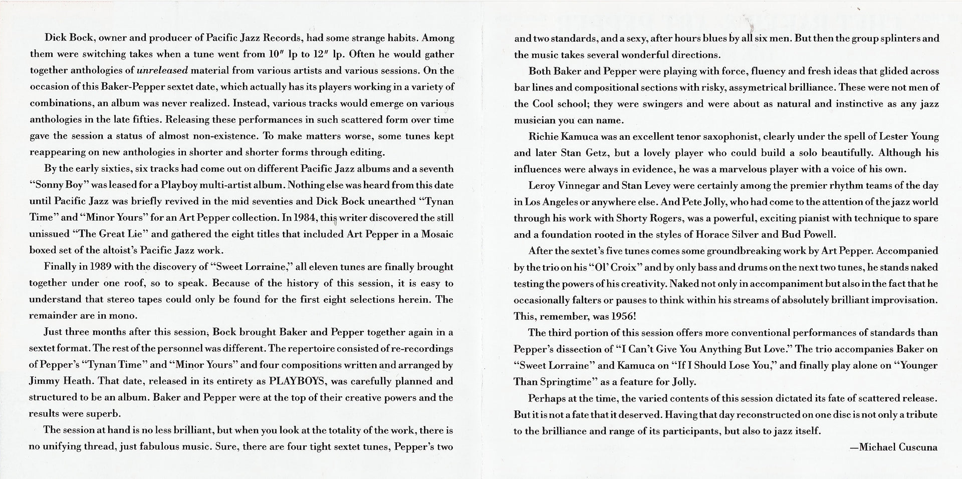 Gatefold: Chet Baker – Route CD | Relix