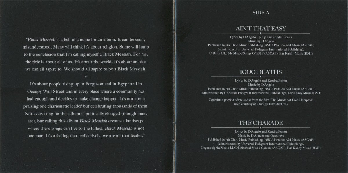 Gatefold: D'Angelo – Black Messiah CD | Relix