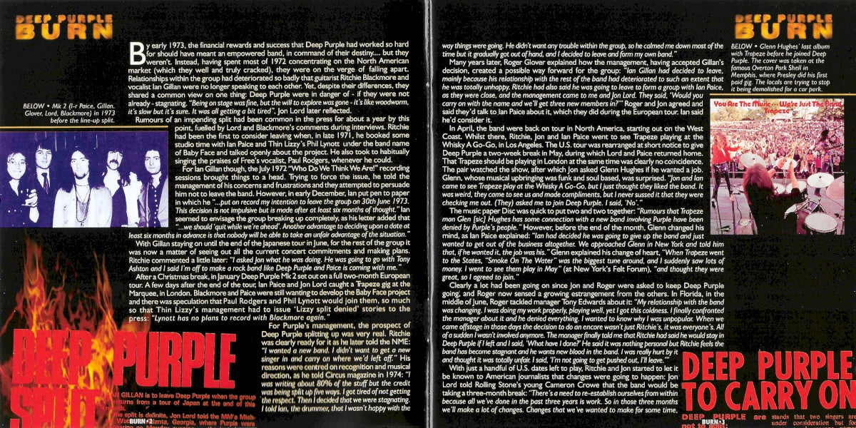 Gatefold: Deep Purple – Burn CD | Relix