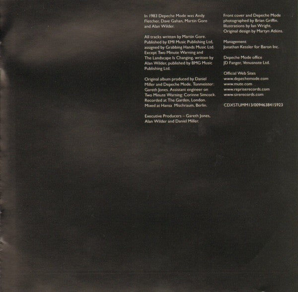 Gatefold: Depeche Mode – Construction Time Again Vinyl LP | Relix