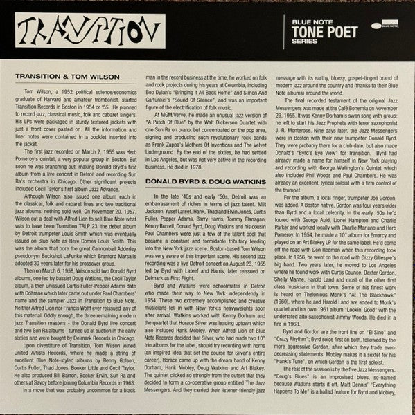 Gatefold: Donald Byrd – Byrd's Eye View (Blue Note Tone Poet Vinyl Series) Vinyl LP | Relix