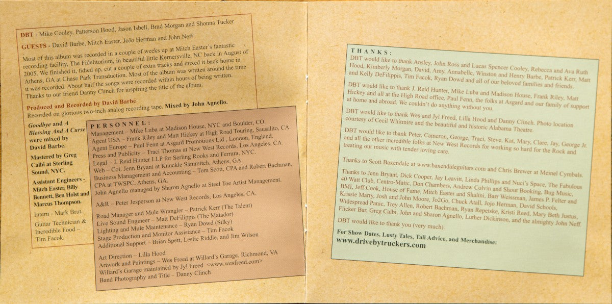 Gatefold: Drive-By Truckers – Blessing & A Curse (Digipak CD) CD | Relix