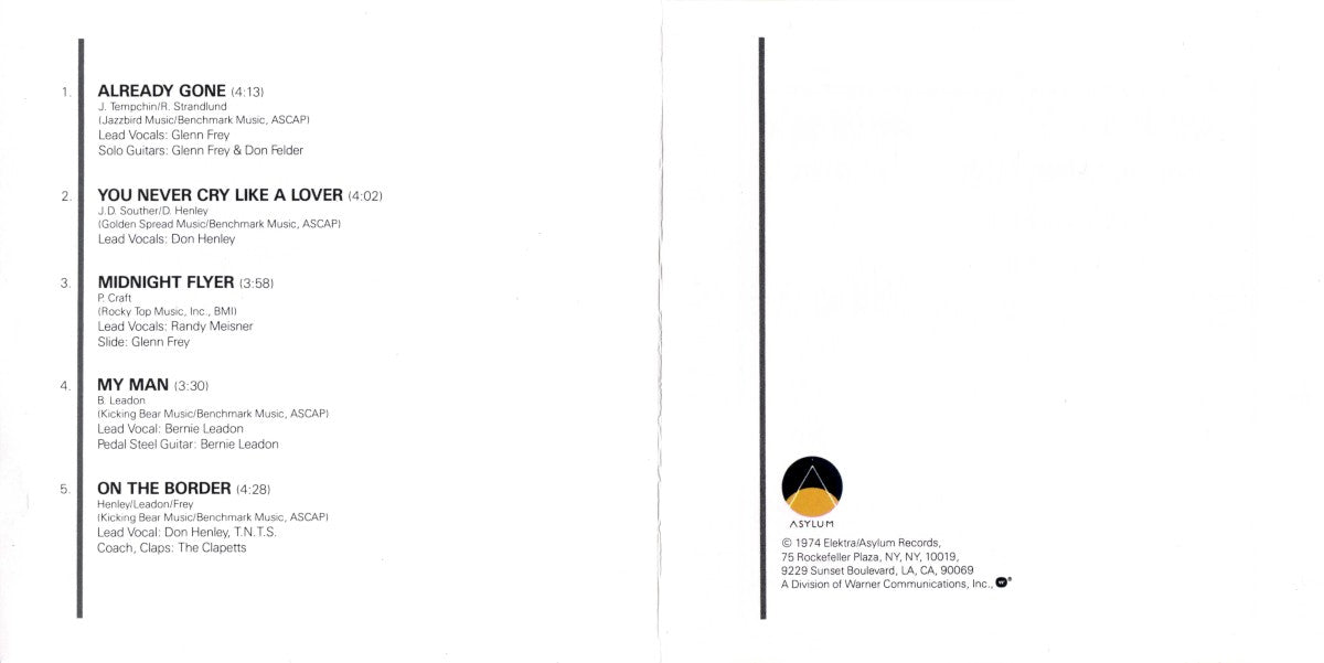 Gatefold: Eagles – On The Border Vinyl LP | Relix
