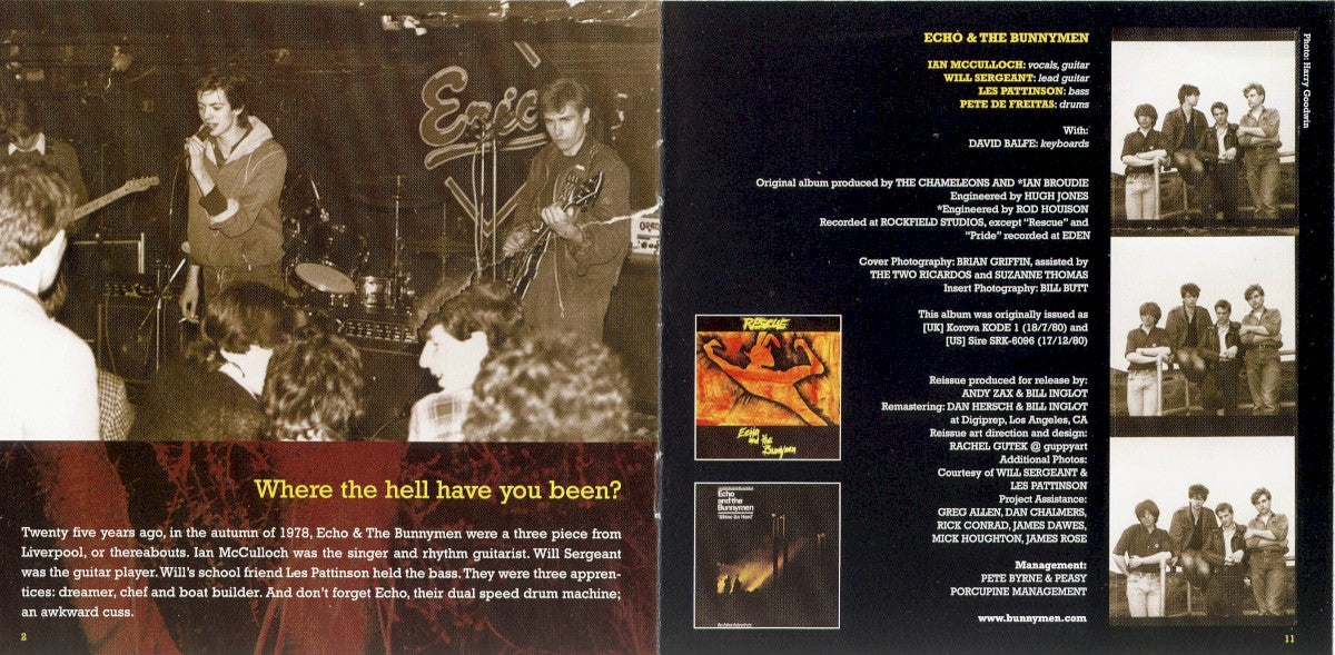 Gatefold: Echo & The Bunnymen – Crocodiles (Import CD) CD | Relix