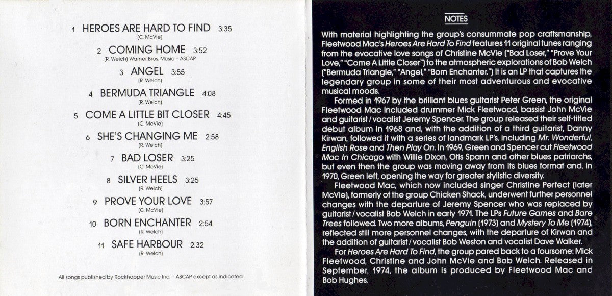 Gatefold: Fleetwood Mac – Heroes Are Hard To Find Vinyl LP | Relix