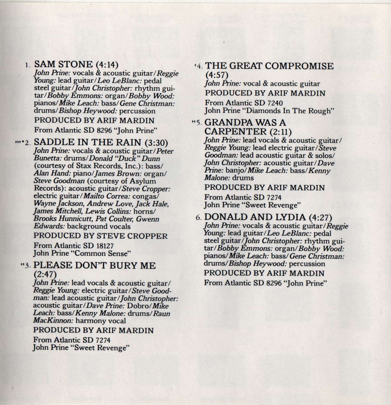 Gatefold: John Prine – Prime Prine CD | Relix