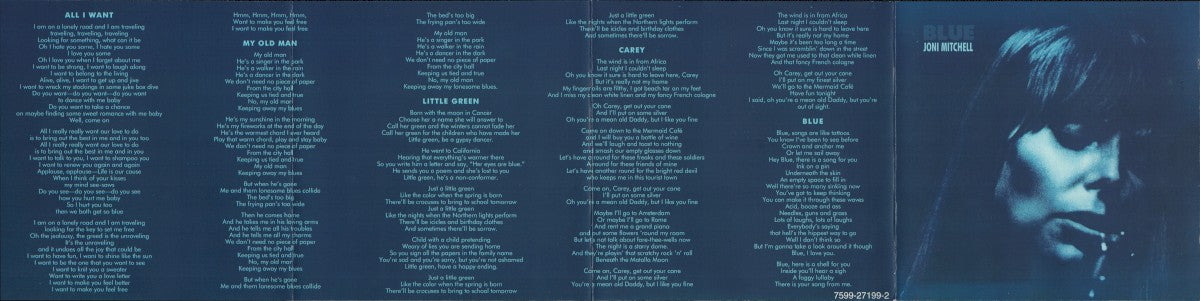 Gatefold: Joni Mitchell – Blue CD | Relix