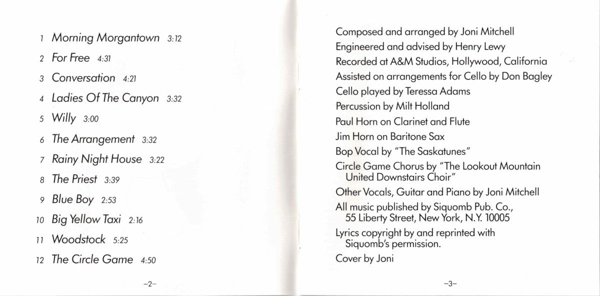 Gatefold: Joni Mitchell – Ladies of the Canyon CD | Relix