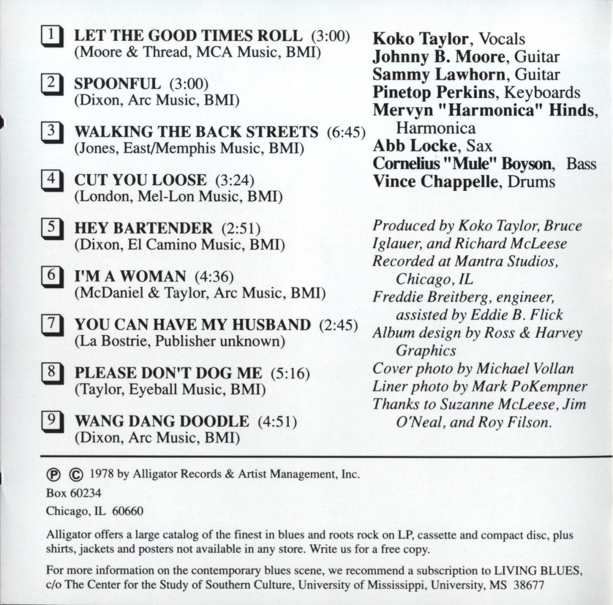 Gatefold: Koko Taylor – Earthshaker CD | Relix