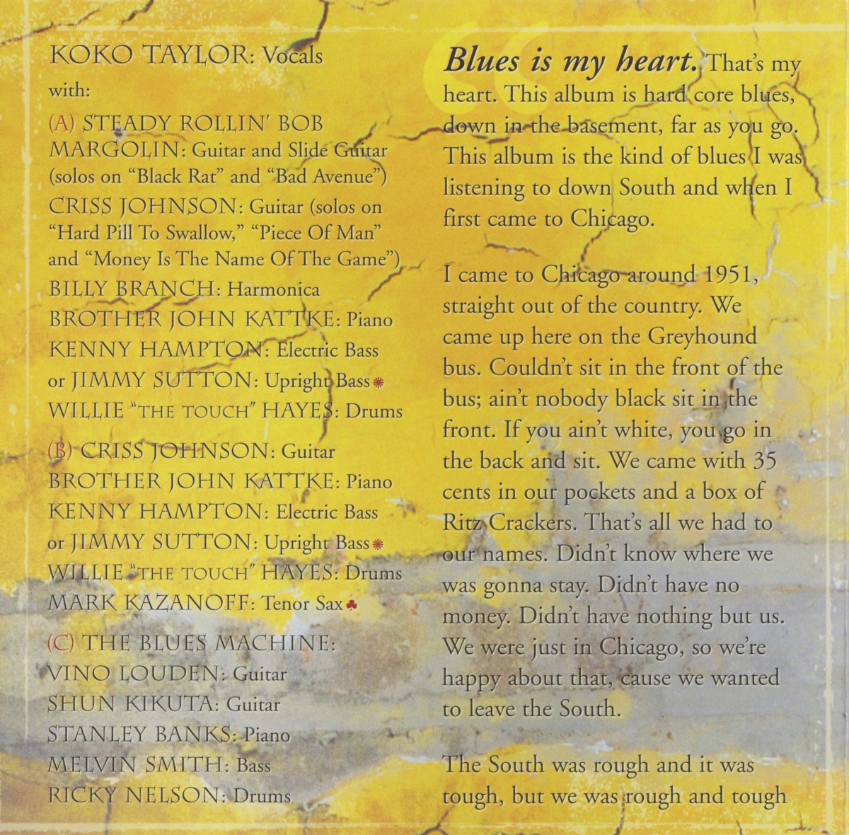 Gatefold: Koko Taylor – Old School CD | Relix