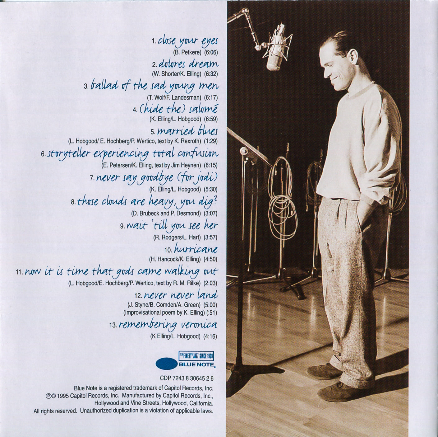 Gatefold: Kurt Elling – Close Your Eyes CD | Relix
