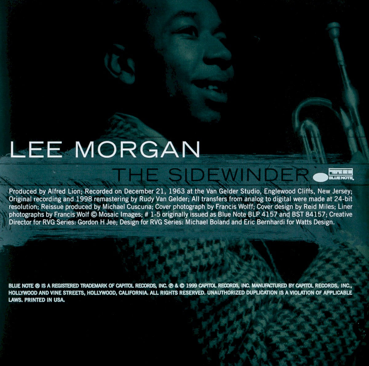 Gatefold: Lee Morgan – The Sidewinder CD | Relix