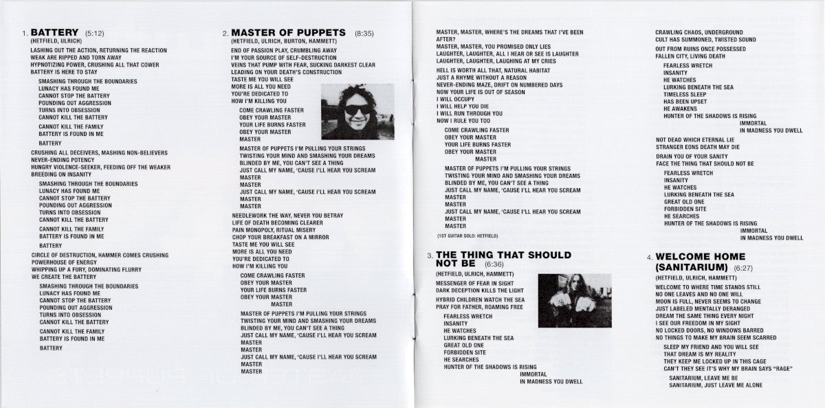 Gatefold: Metallica – Master Of Puppets (remastered CD) CD | Relix