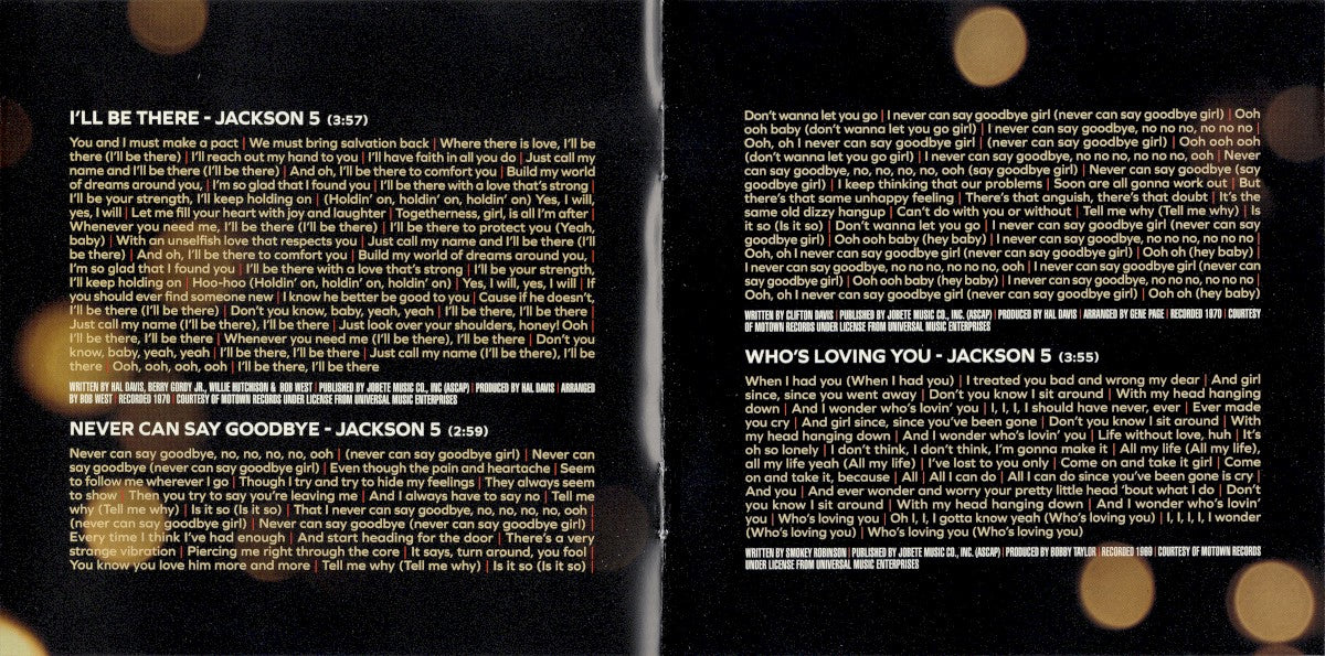 Gatefold: Michael Jackson – Michael - O.S.T. CD | Relix