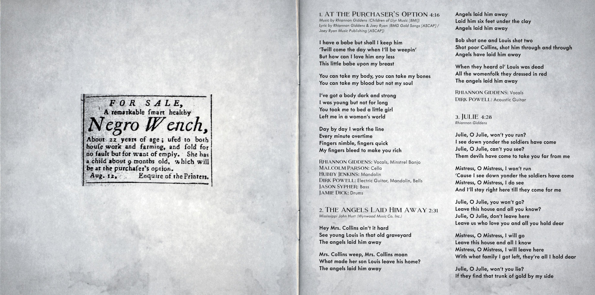 Gatefold: Rhiannon Giddens – Freedom Highway CD | Relix
