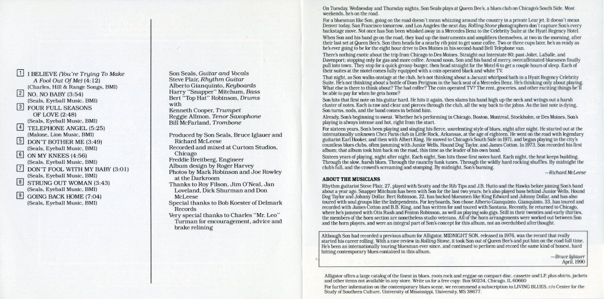 Gatefold: Son Seals – Midnight Son CD | Relix